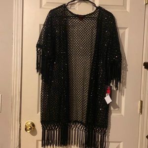 Rock & Roll Black Kimono 
Size Medium